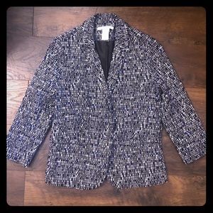 Linda Matthews checkered blazer